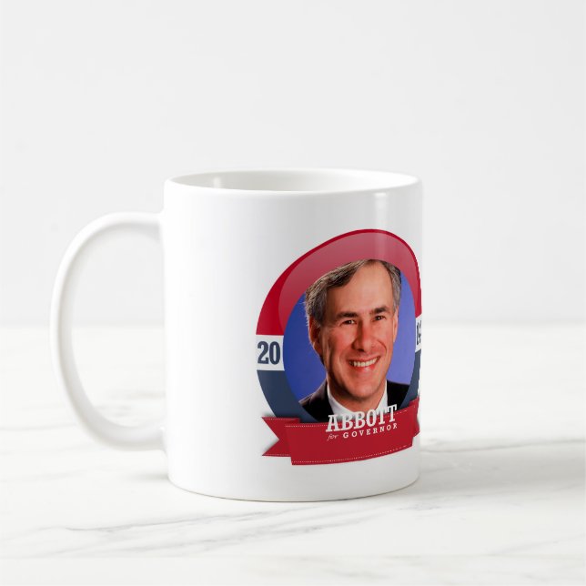 GREG ABBOTT CAMPAIGN COFFEE MUG (Left)