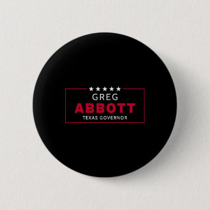 Greg Abbott Election Texas Governor Republican Blu 2 Inch Round Button