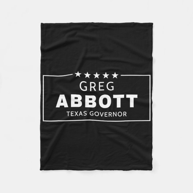 Greg Abbott Election Texas Governor Republican Red Fleece Blanket (Front)
