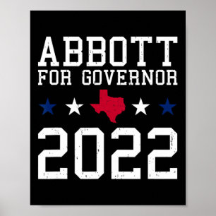 Greg Abbott For Governor Election July 4th Republi Poster