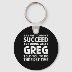 Greg Gift Name Personalized Birthday Fun Christmas Keychain