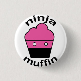 Greg the Ninja Muffin 1 Inch Round Button