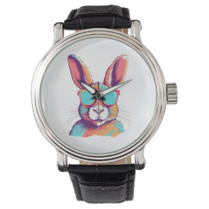 Greg the rabbit with glasses watch