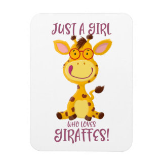 Gregor Giraffe - Just A Girl Who Loves Giraffes! Magnet