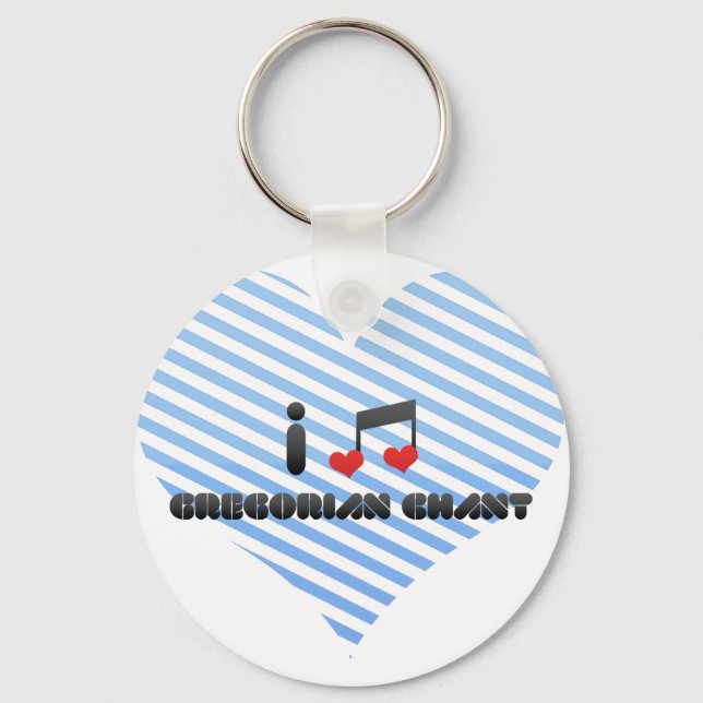 Gregorian Chant fan Keychain (Front)