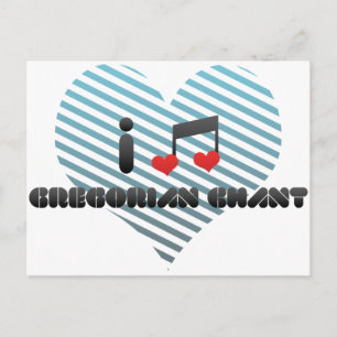 Gregorian Chant fan Postcard