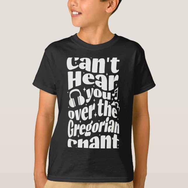 Gregorian Chant Funny Catholic Traditional Latin M T-Shirt (Front)