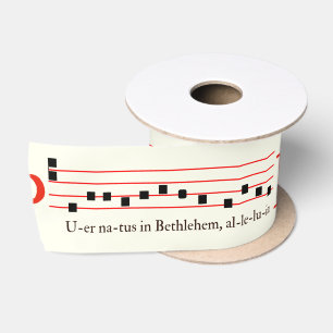 Gregorian Chant Latin Mass Christmas Medieval Hymn Satin Ribbon