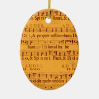 Gregorian chant music score