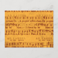 Gregorian chant music score