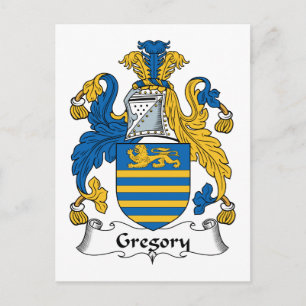 Gregory Family Crest Postcard
