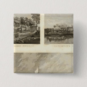 Gregory House, Doane, Thompson residences 2 Inch Square Button