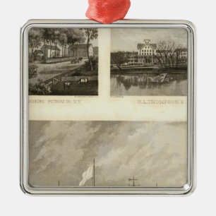 Gregory House, Doane, Thompson residences Metal Ornament