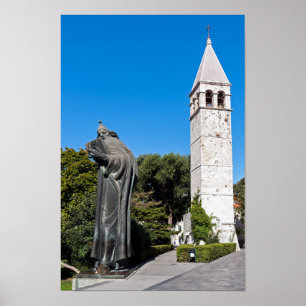 Gregory of Nin statue in Split - Dalmatia, Croatia Poster