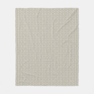 Greige - Grey and Beige Decor Fleece Blanket