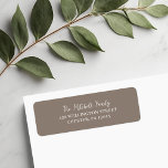 Greige Return Address<br><div class="desc">Custom printed return address labels to coordinate with our Baby It's Cold Outside holiday collection. This minimalist design features elegant modern fonts on a neutral greige background. Personalize it with your name and return address or other custom text.</div>