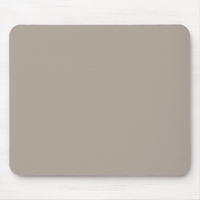 Greige Solid Colour Customize It Mouse Pad (Front)