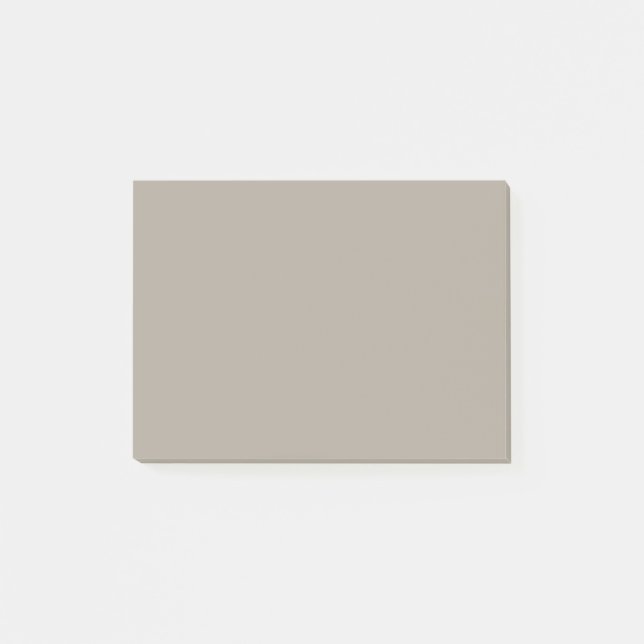 Greige Solid Colour Customize It Post-it Notes (Front)
