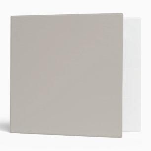 Greige Solid Colour Minimalist Binder