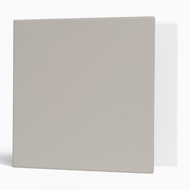 Greige Solid Colour Minimalist Binder (Front/Inside)