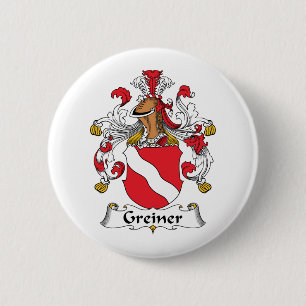 Greiner Family Crest 2 Inch Round Button