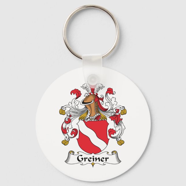Greiner Family Crest Keychain (Front)