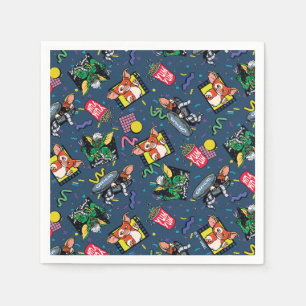 Gremlins™ 80's Retrowave Pattern Napkin
