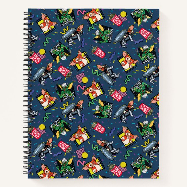 Gremlins™ 80's Retrowave Pattern Notebook (Front)