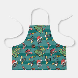 Gremlins   Cute Comic Christmas Pattern Apron