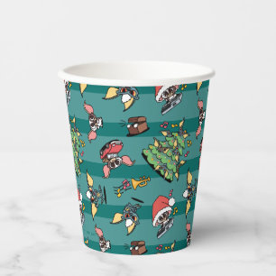 Gremlins   Cute Comic Christmas Pattern Paper Cups