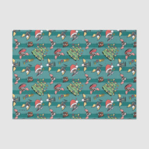 Gremlins   Cute Comic Christmas Pattern Tissue Paper