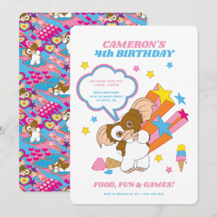 Gremlins   Gizmo Birthday Invitation