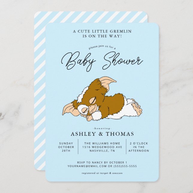 Gremlins | Gizmo Boy Baby Shower Invitation (Front/Back)