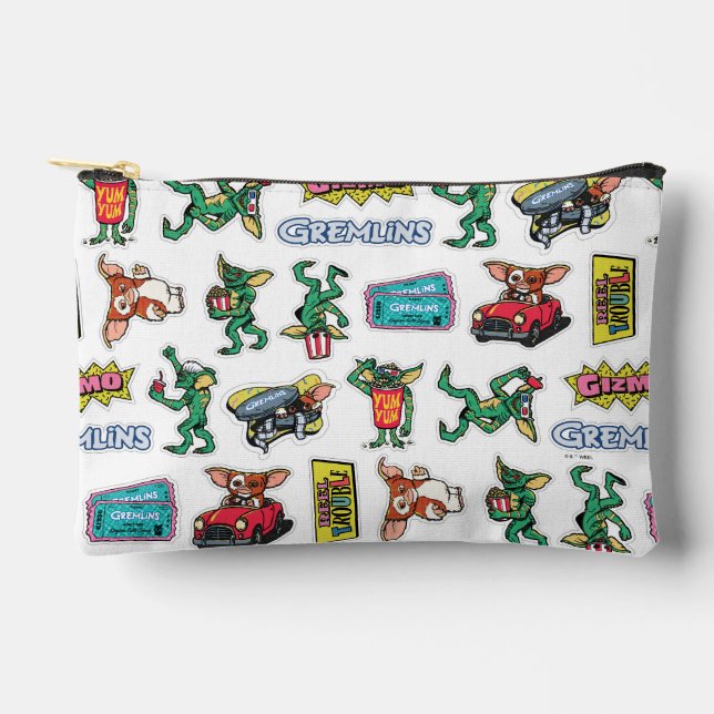 Gremlins™ Sticker Fun Pattern Accessory Pouch (Front)