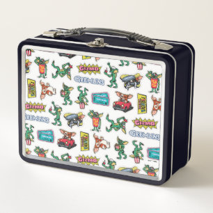 Gremlins™ Sticker Fun Pattern Metal Lunch Box