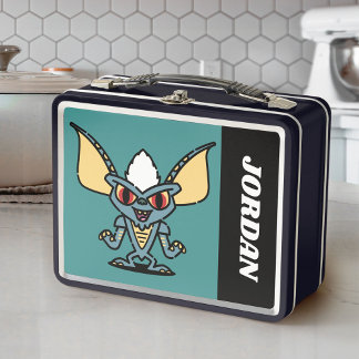 Gremlins | Stripe Cute Comic | Add Your Name Metal Lunch Box