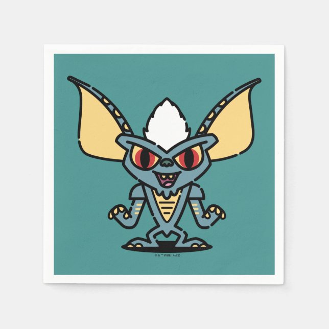 Gremlins | Stripe Cute Comic Character Napkin (Front)