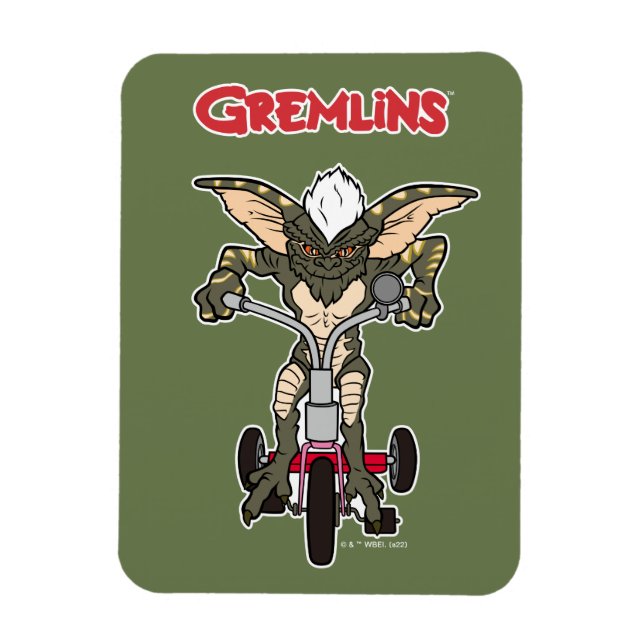Gremlins | Stripe Riding Tricycle Magnet (Vertical)