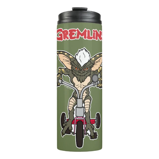 Gremlins | Stripe Riding Tricycle Thermal Tumbler (Front)