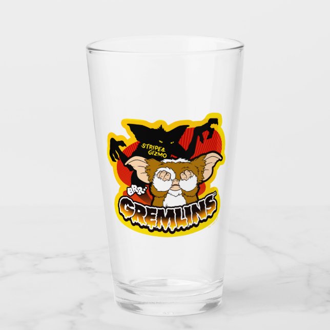 Gremlins | Stripe Scaring Gizmo Glass (Front)