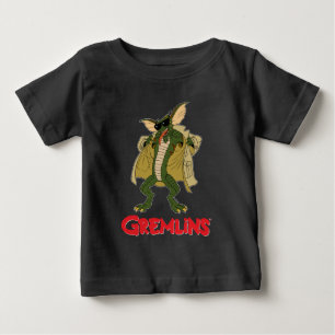 Gremlins   Stripe Trench Coat Flash Baby T-Shirt