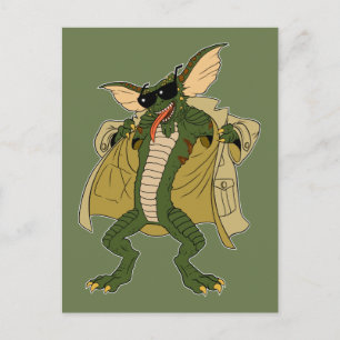 Gremlins   Stripe Trench Coat Flash Postcard