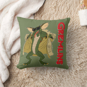 Gremlins Stripe Trench Coat Flash Throw Pillow