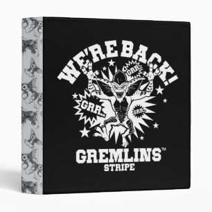 Gremlins Stripe We're Back Binder