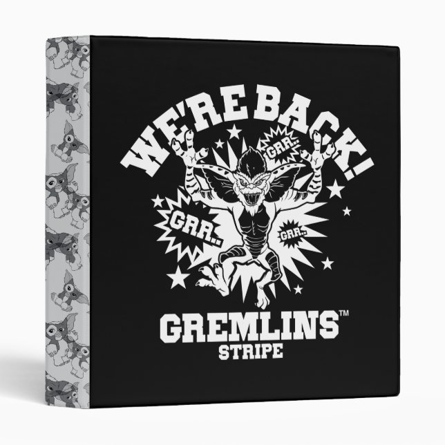 Gremlins | Stripe We're Back Binder (Front/Spine)
