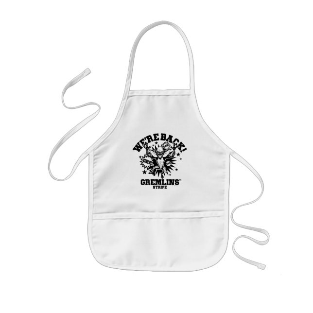 Gremlins | Stripe We're Back Kids Apron (Front)