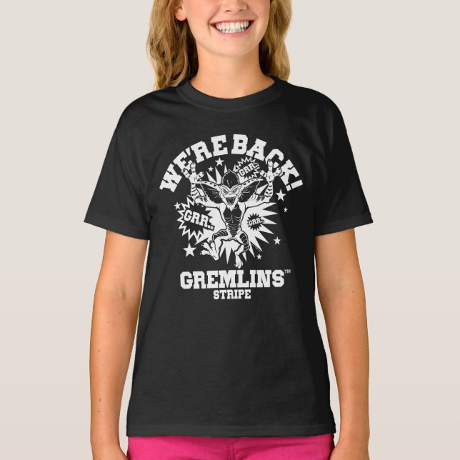 Gremlins | Stripe We're Back T-Shirt (Front)