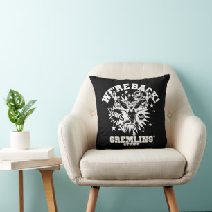 Gremlins Stripe We're Back Throw Pillow