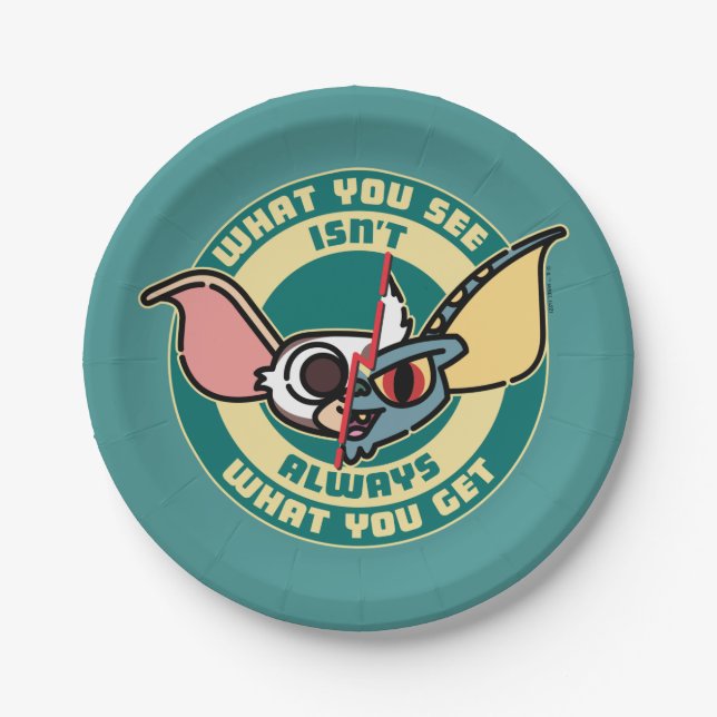 Gremlins | What You See Isn't Always What You Get Paper Plate (Front)