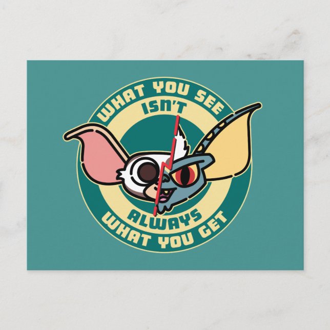 Gremlins | What You See Isn't Always What You Get Postcard (Front)